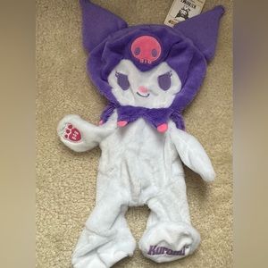 Purple Kuromi UNSTUFFED Plush Build A Bear Sanrio NWT